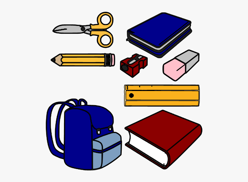School Supplies Clipart, HD Png Download, Free Download