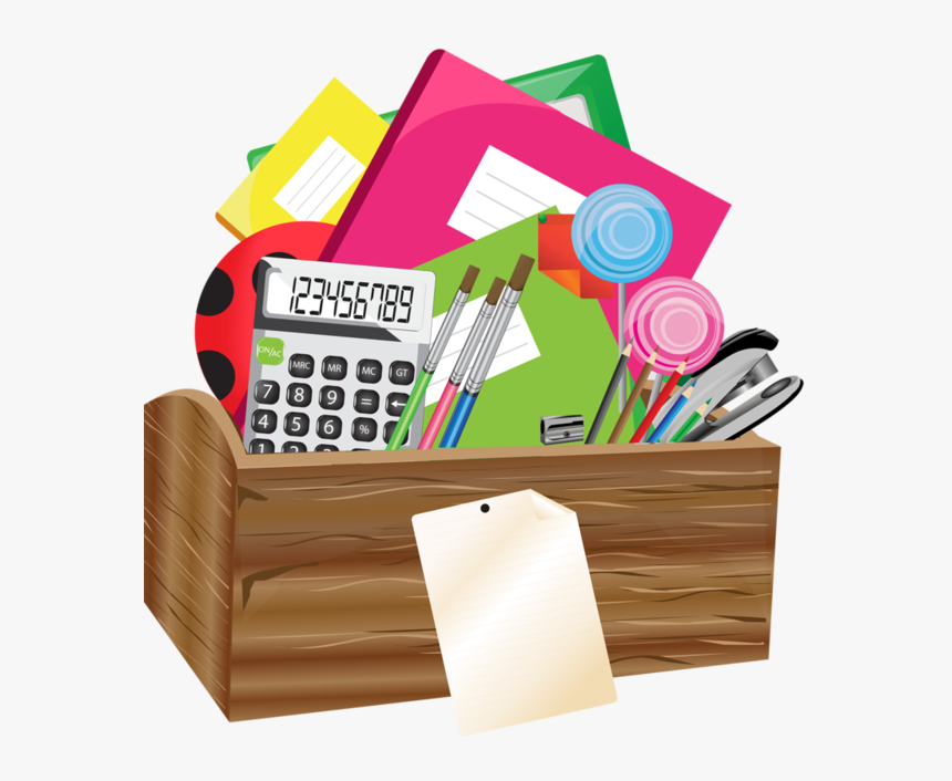 Desk Supplies Clip Art, HD Png Download, Free Download