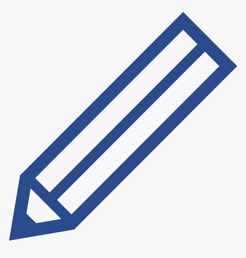 Pencil Blue Transparent Icon, HD Png Download, Free Download