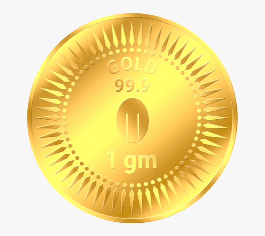 1 Gm Gold Coin Png - Gold Coin 8 Gram, Transparent Png, Free Download