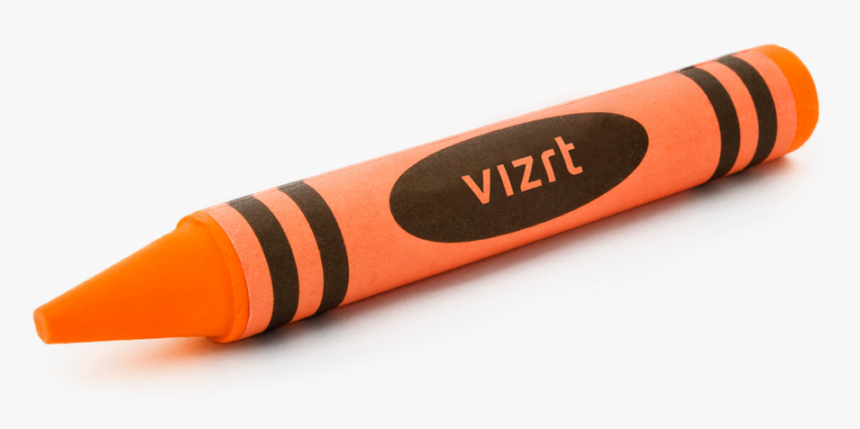 Vizrt Is Able To Do This With The Strong Support Of - Orange Crayon Transparent Background, HD Png Download, Free Download