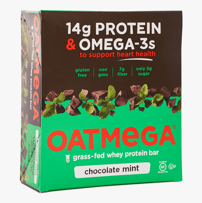 Oatmega Chocolate Mint Crisp Protein Bar - Oatmega Bar Chocolate Mint Crisp, HD Png Download, Free Download