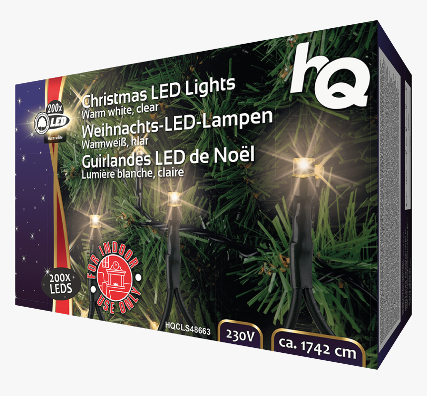 Christmas Light 200 Led 4 W Hq Hqcls48663 - Light Ropes & Strings, HD Png Download, Free Download