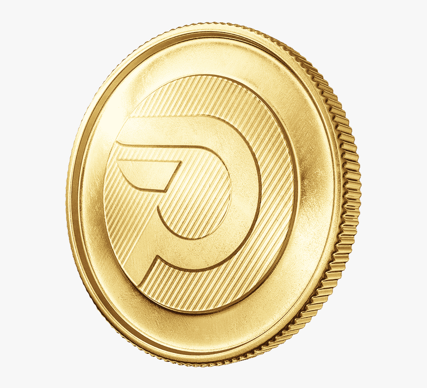 Gold Coin Perspective Png, Transparent Png, Free Download