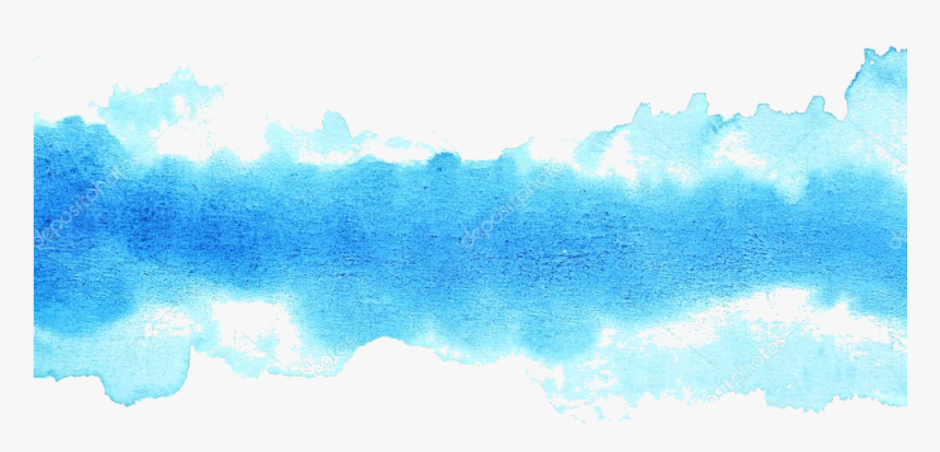 Transparent Blue Gradient Png - Watercolour Painting Brush Strokes, Png Download, Free Download