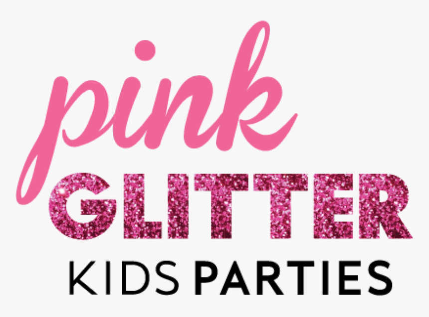 Pink Glitter Kids Parties - Calligraphy, HD Png Download, Free Download