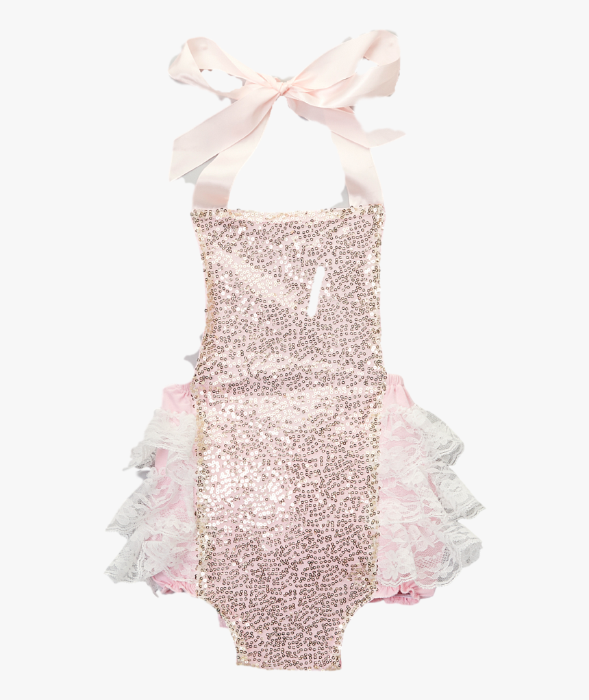 Pink Glitter Bubble Romper , Png Download - Girl, Transparent Png, Free Download