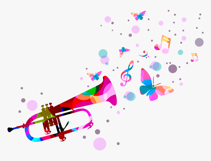 Quotation Music Trumpet - Confetti Trumpet Png, Transparent Png, Free Download