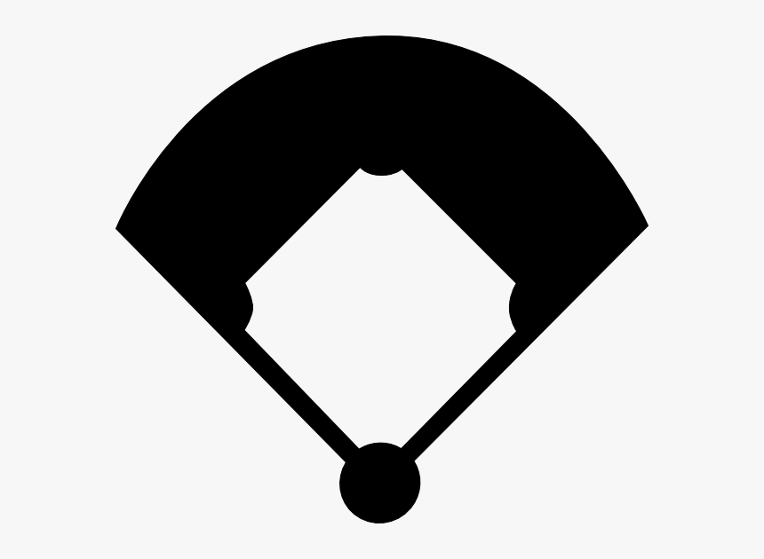 Bat Cliparts Silhouette - Baseball Field Clipart, HD Png Download, Free Download
