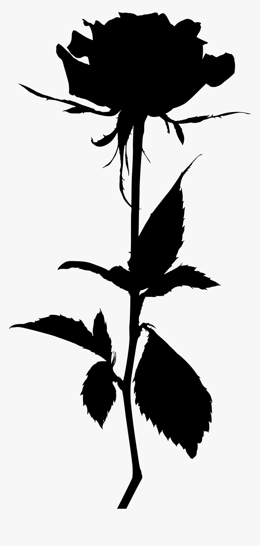 Flower Silhouette - Demi Lovato Tell Me You Love Me Rose, HD Png Download, Free Download