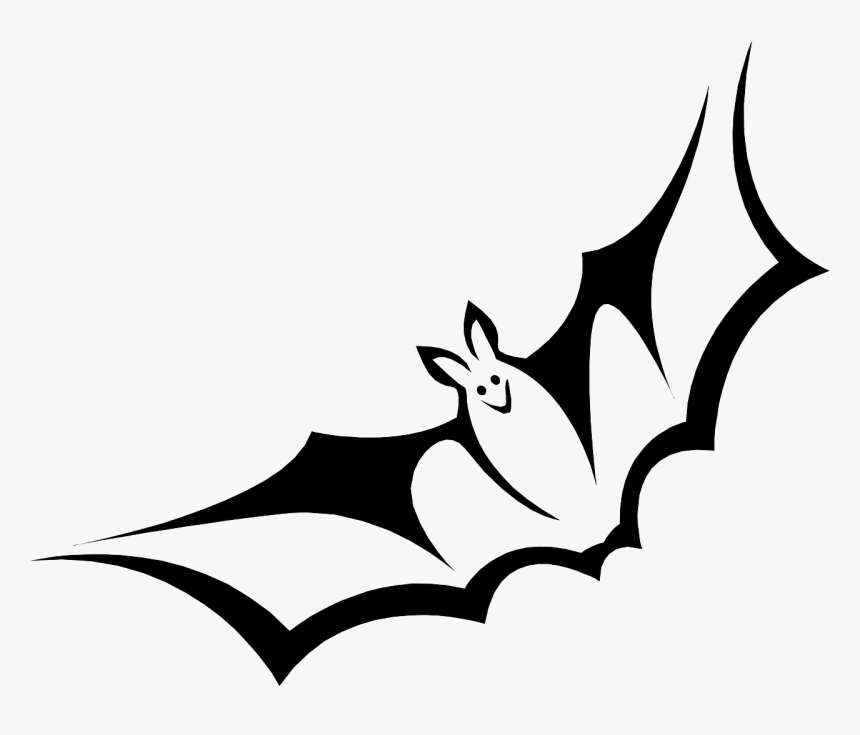 Bat Bird Mammal Free Picture - Black And White Bat, HD Png Download, Free Download
