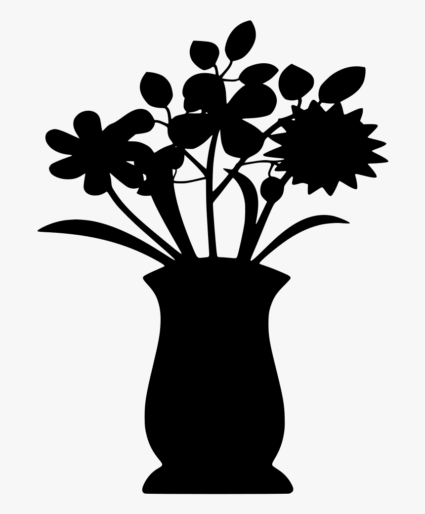 Flower Silhouette Png, Transparent Png, Free Download