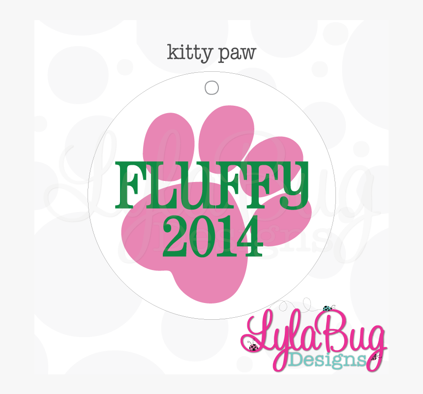 Kitty Paw Christmas Ornament - Graphic Design, HD Png Download, Free Download