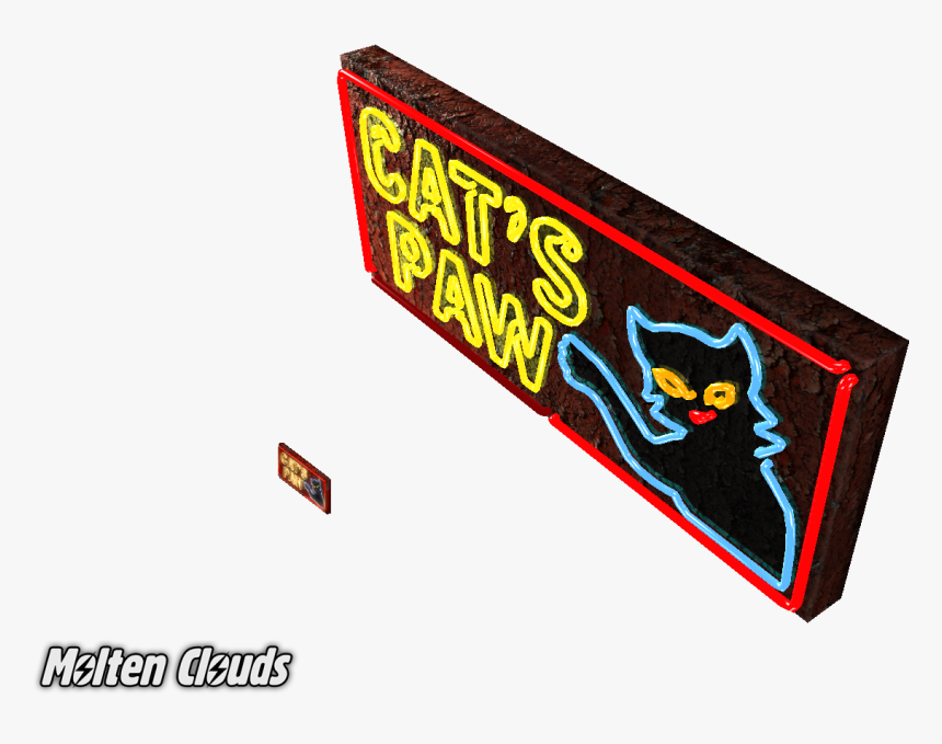 Cat"s Paw Sign From Fallout - Illustration, HD Png Download, Free Download