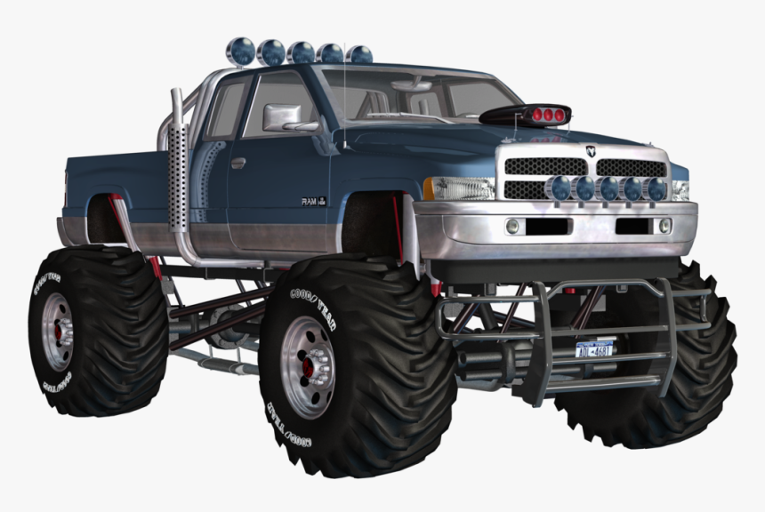 2 Picture, Monster Truck, Pc Type - Pickup Truck, HD Png Download, Free Download