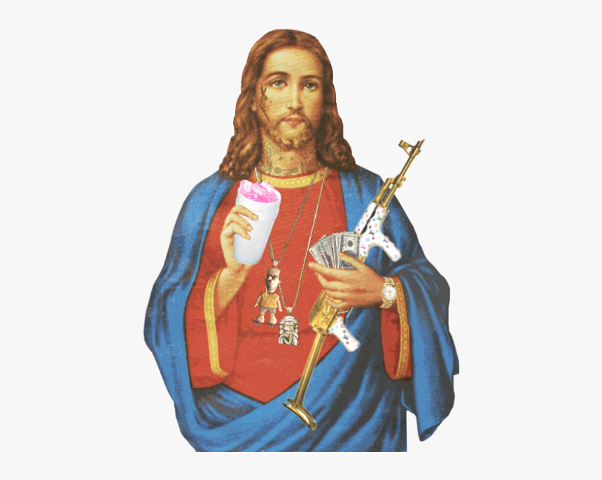 Jesus Codeine Louis Vuitton Rolex Gucci Mane Jesus - Trap Jesus, HD Png Download, Free Download