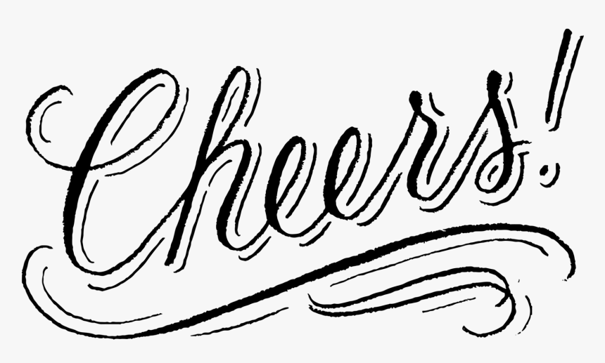 Cheers - Cheers - Cheers - Cheers - Cheers - Tattly - Calligraphy, HD Png Download, Free Download