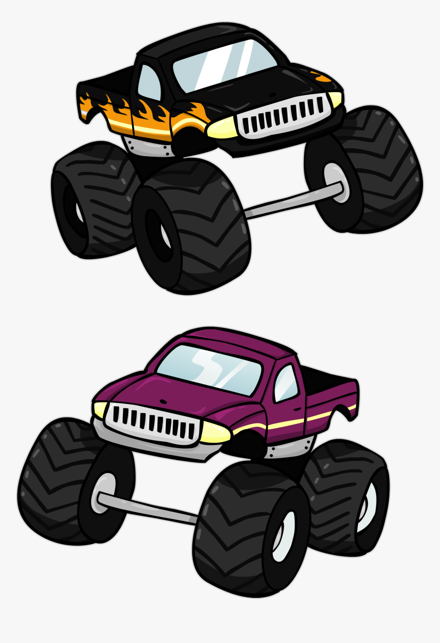 A Couple Of Monster Trucks - Monster Truck, HD Png Download, Free Download