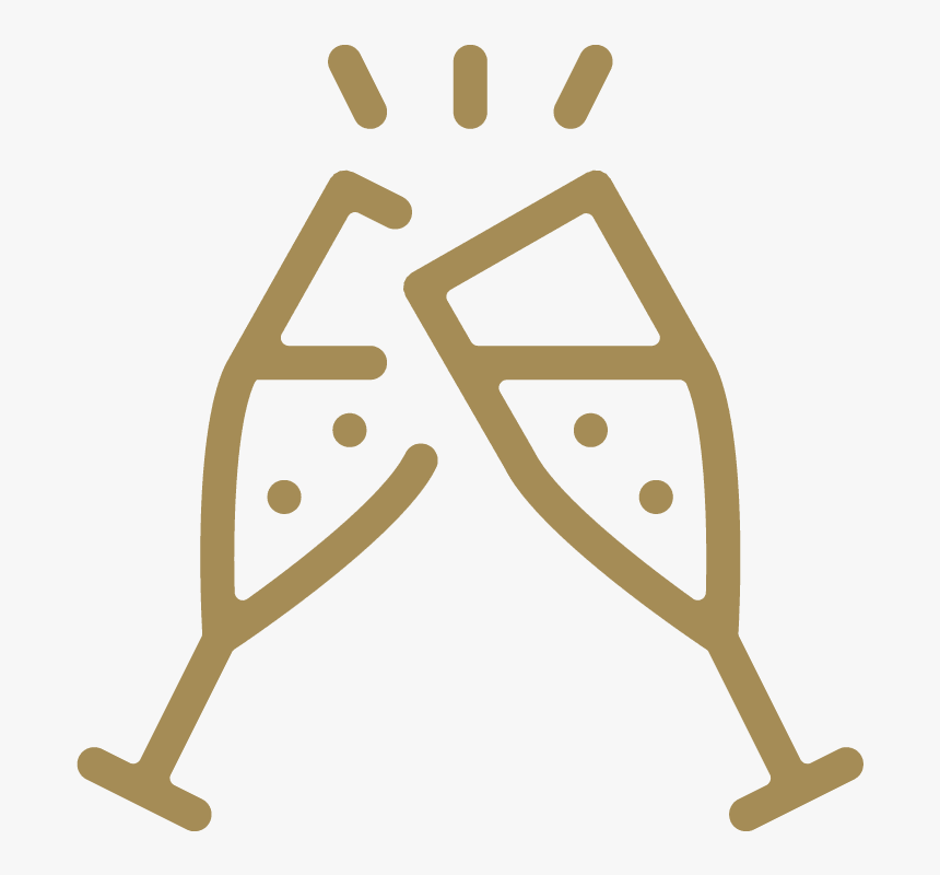 Two Champagne Glasses Logo, HD Png Download, Free Download