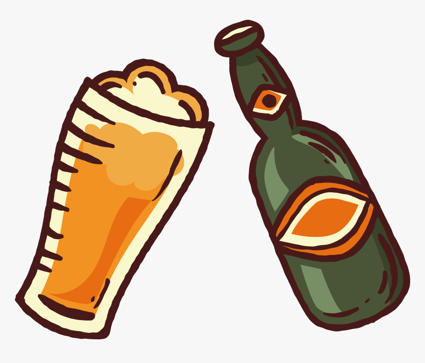 Clip Art Beer Cheers Clipart - Beer Bottle Clipart Cheers Png, Transparent Png, Free Download