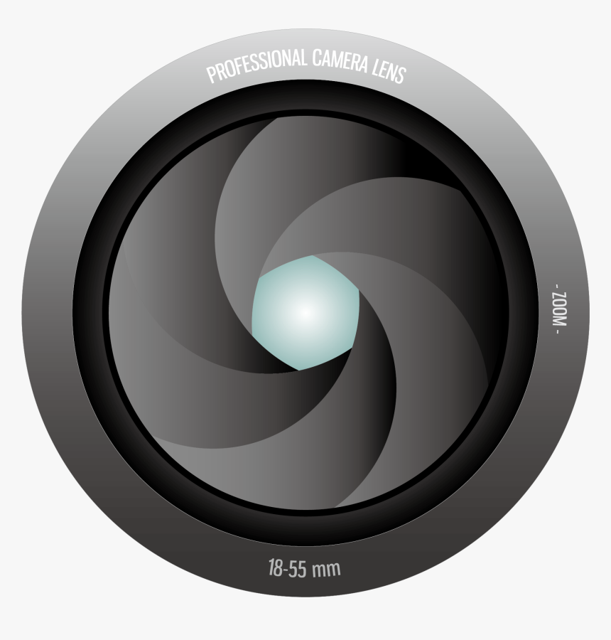 Clip Art Photographic Film Lens Shutter - Camera Lens Aperture Png, Transparent Png, Free Download