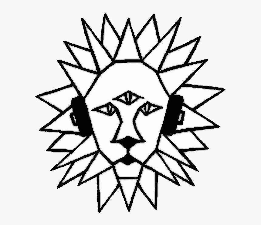 Third Eye Lion - Outline Sun Clip Art, HD Png Download, Free Download