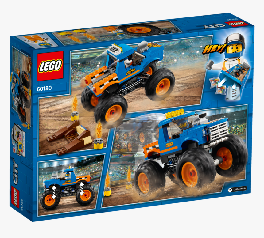 Lego City 60180 Monster Truck, HD Png Download, Free Download