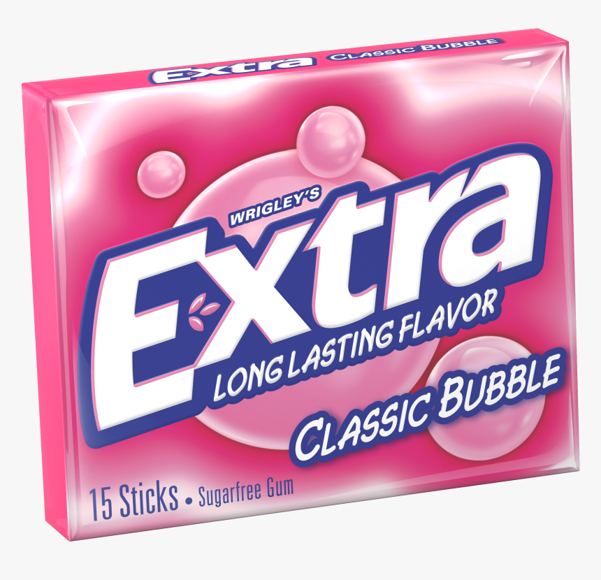 Chewing Gum Png Image - Extra Bubble Gum Flavor, Transparent Png, Free Download