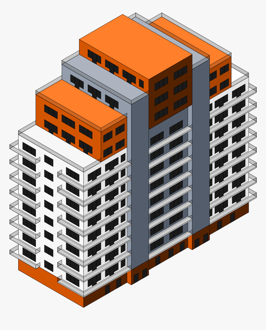 Transparent Buildings Isometric - 3d Isometric Building Png, Png Download, Free Download