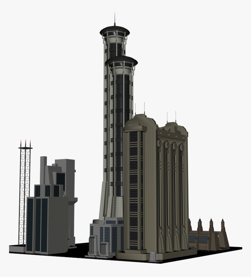 Transparent City Buildings Png - Sci Fi Building Png, Png Download, Free Download