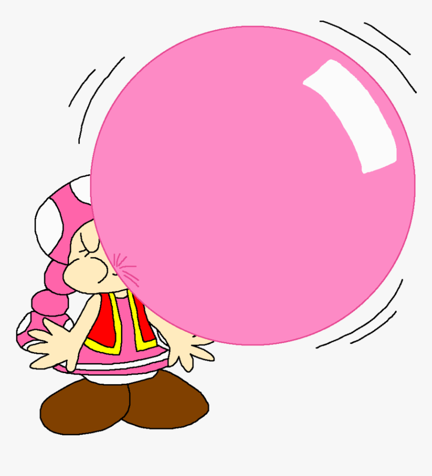 Gum Clipart Pink - Big Bubble Gum Png, Transparent Png, Free Download