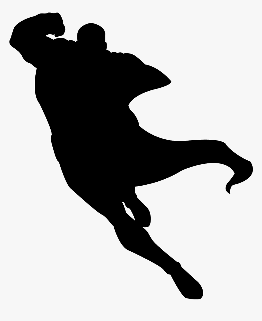 Superhero Black Outline, HD Png Download, Free Download