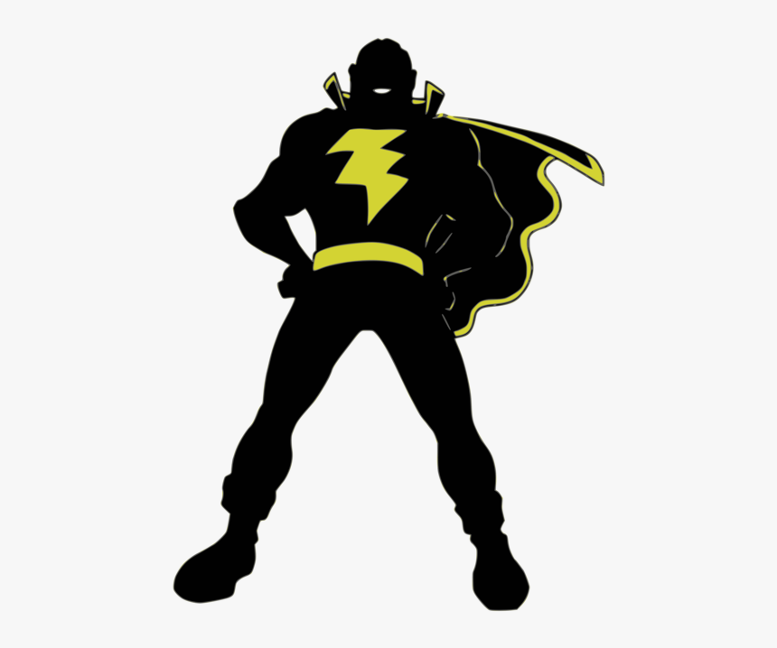 Clip Art Superhero Silhouette - Illustration, HD Png Download, Free Download