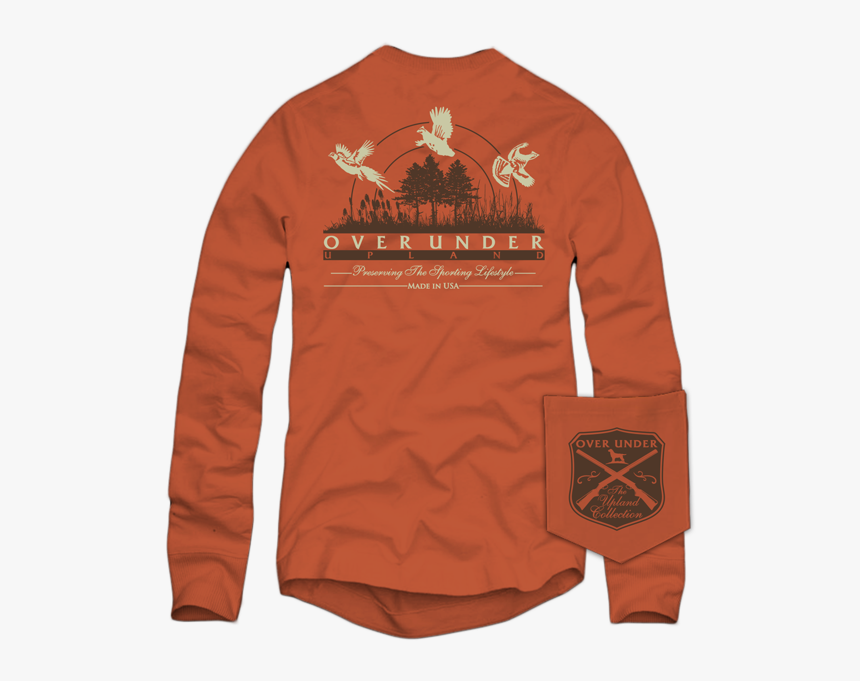 L/s Upland Collection T-shirt Spice - Over Under L S Blue Ridge Trout T Shirt, HD Png Download, Free Download