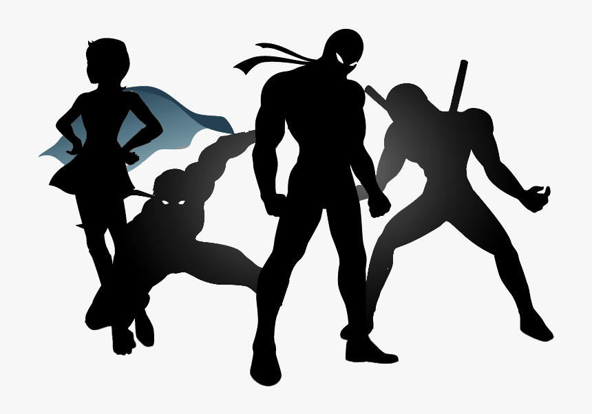 Transparent Silhouette Superhero Flying, HD Png Download, Free Download
