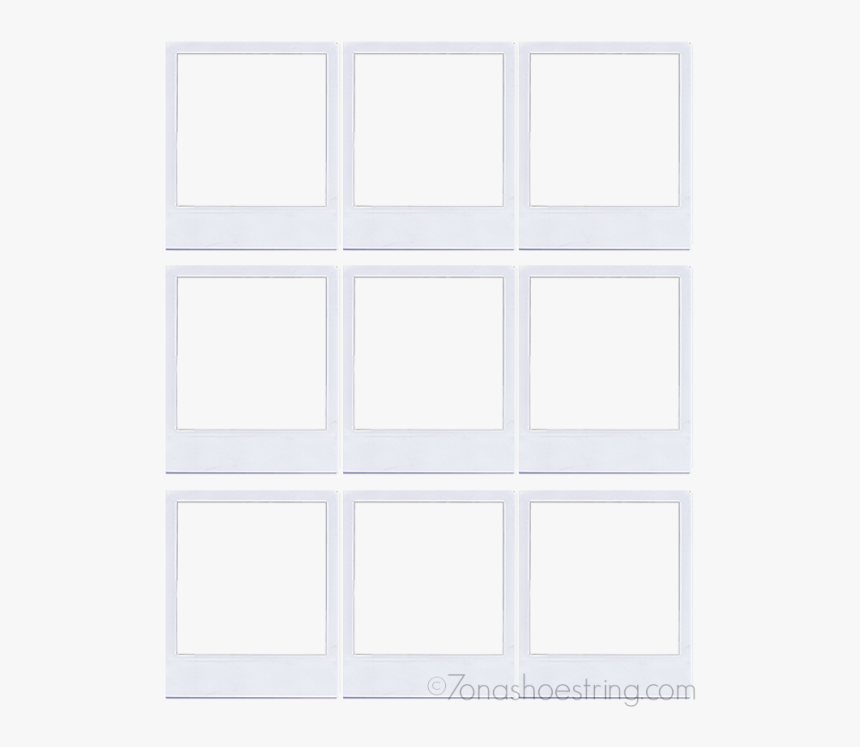 Collage Template Romeo Landinez Co - Polaroid Png Template Transparent, Png Download, Free Download