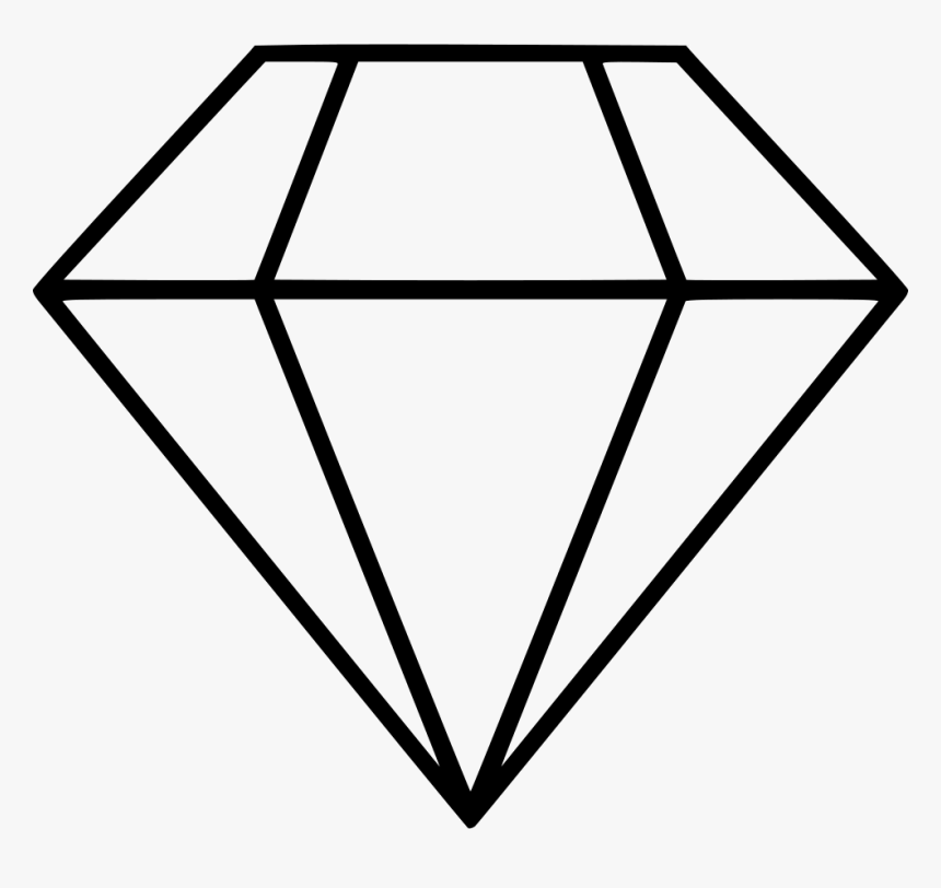 Crystals Clipart Diamond Outline - Vector Diamond Logo Png, Transparent Png, Free Download