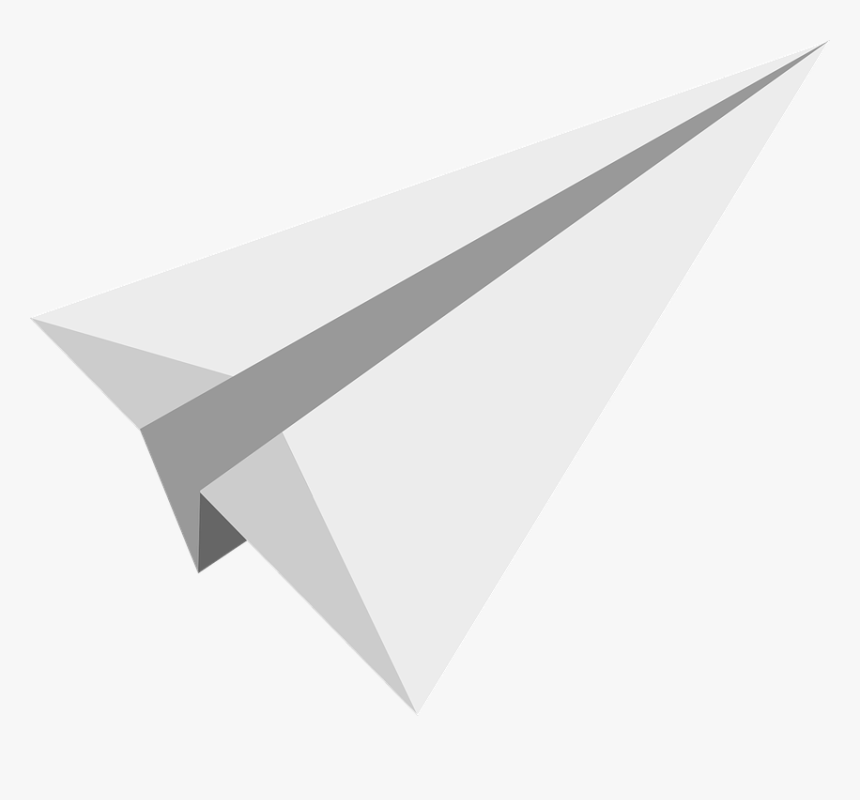 Paper Planes, Flying, Send, Aircraft, White, Flat - Paper Plane White Png, Transparent Png, Free Download