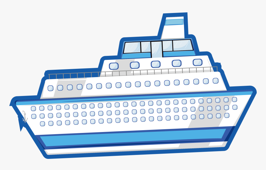 Cruise Drawing Simple - Ship, HD Png Download, Free Download