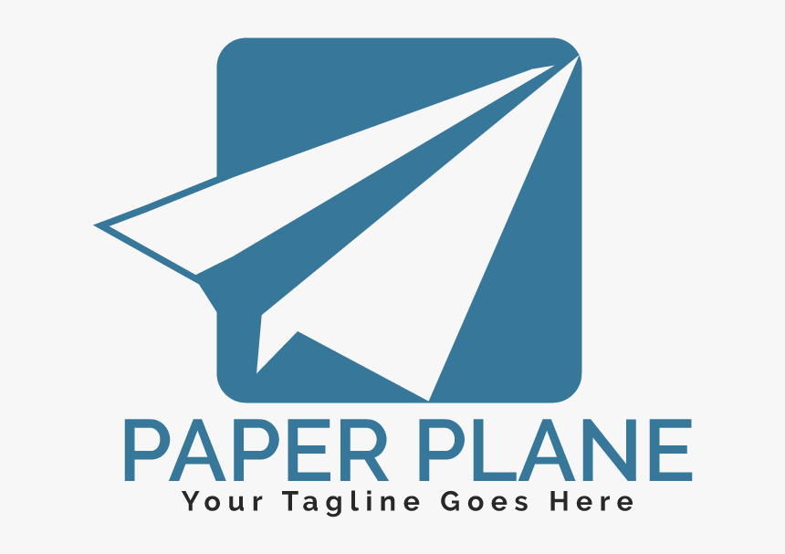 Paper Plane Logo Design - Graphic Design, HD Png Download, Free Download