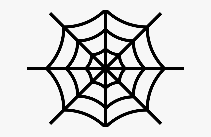 Transparent Spiderweb Clipart - Spider Web Easy To Draw, HD Png Download, Free Download