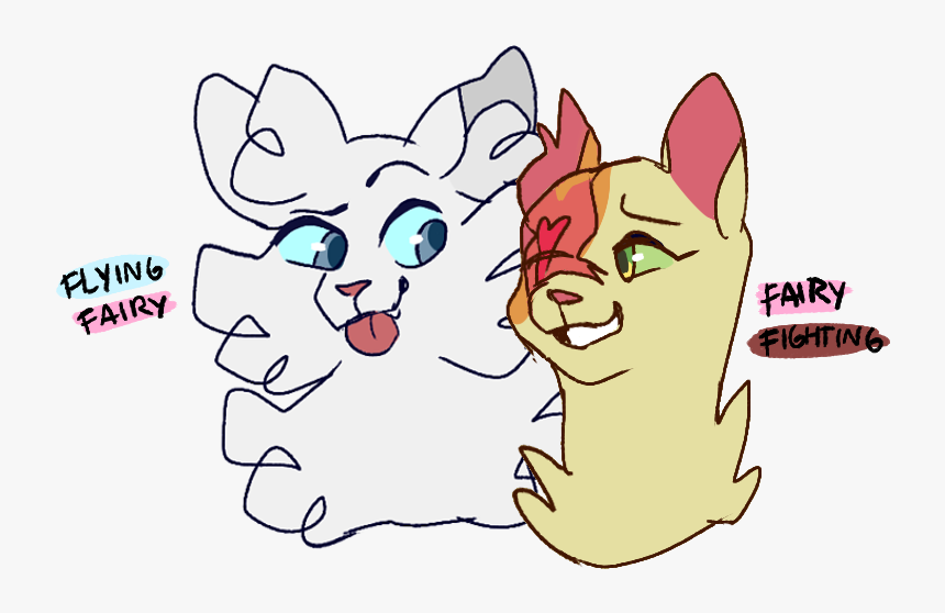 Cloudtail And Brightheart - Warrior Cats Pokemon Types, HD Png Download, Free Download