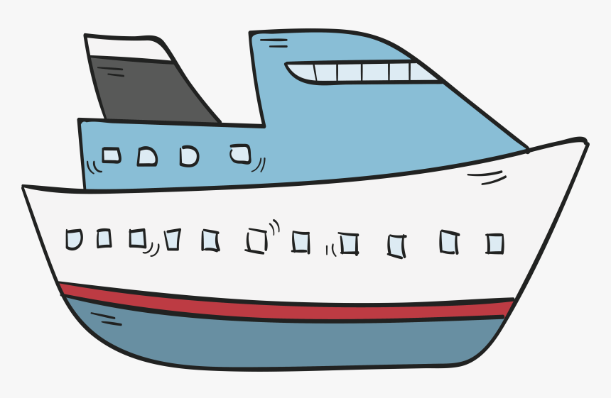 Transparent Cruise Ship Clipart - Cruise Ship Cartoon Transparent, HD Png Download, Free Download