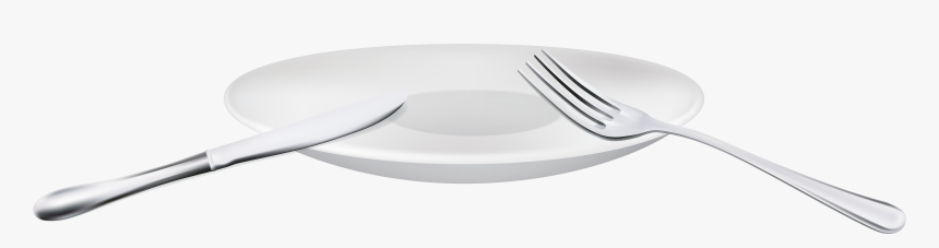 Fork Spoon And Plate Png Clipart - Ceramic, Transparent Png, Free Download