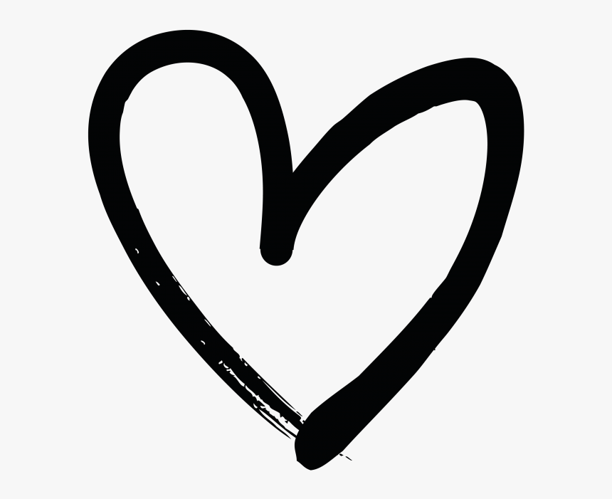 Hand Drawn Heart - Hand Drawn Transparent Background Heart Png, Png Download, Free Download