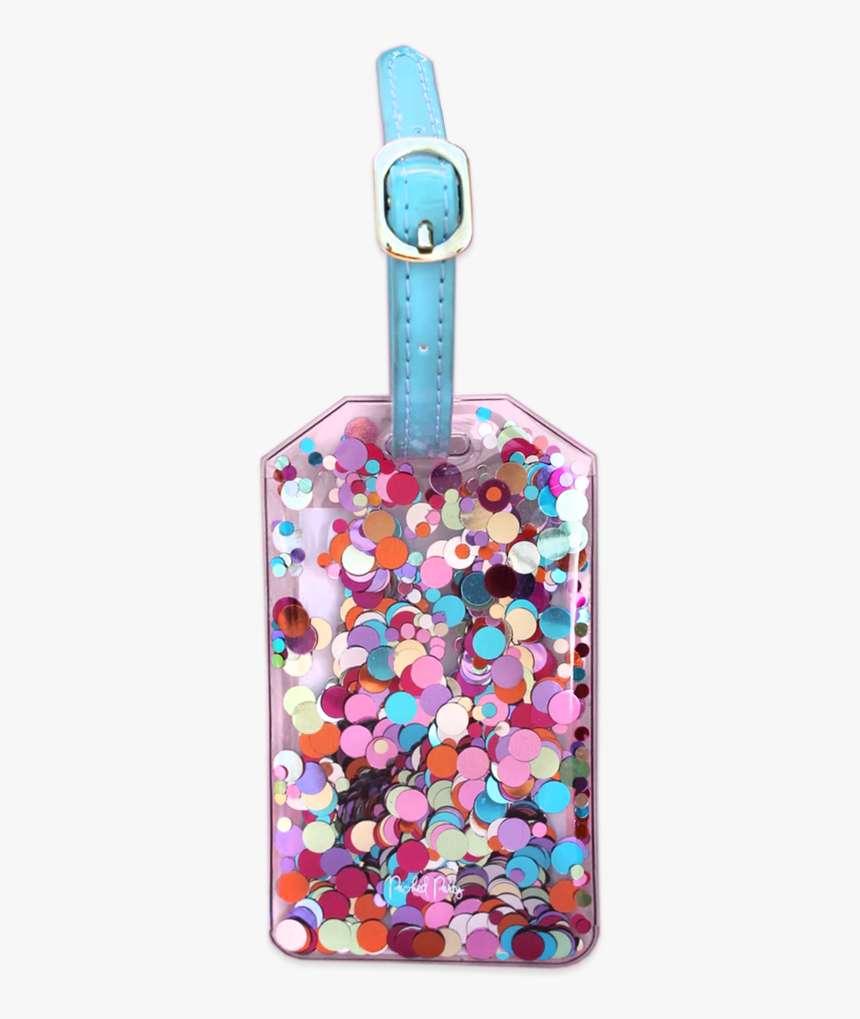 Luggagetag Nobackground Multi 2400x - Luggage Tag With Confetti Glitter, HD Png Download, Free Download