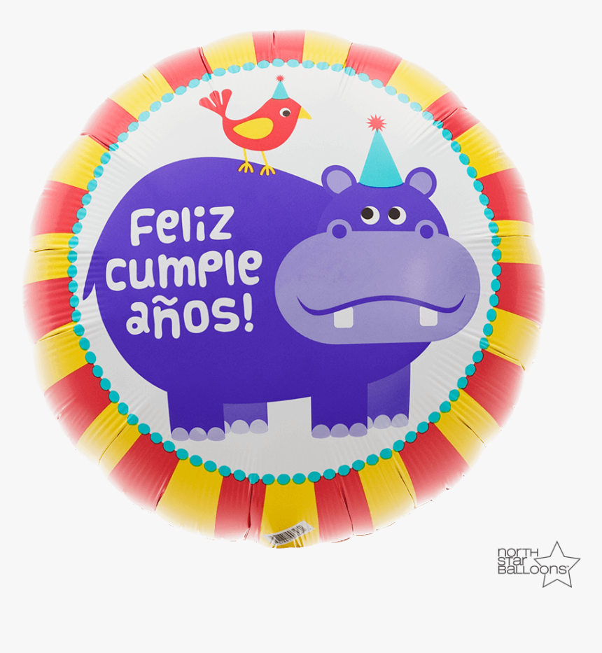 Hippo Birdie Feliz Cumpleaños 18 In* , Png Download - Circle, Transparent Png, Free Download