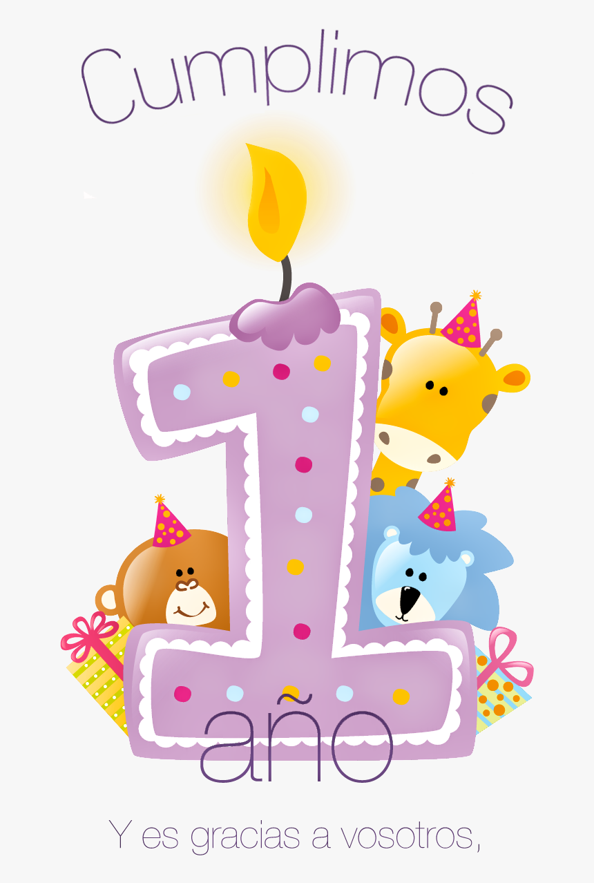 Un Año - Happy 1st Birthday Png, Transparent Png, Free Download