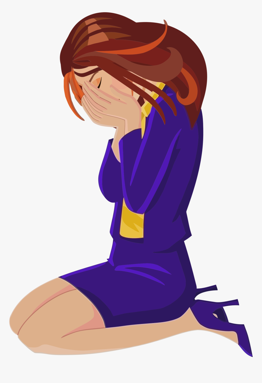 Upset Woman Big Image - Sad Girl Png, Transparent Png, Free Download