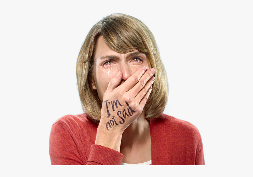 Crying Female Patient With Pseudobulbar Affect - Crying Woman Png, Transparent Png, Free Download